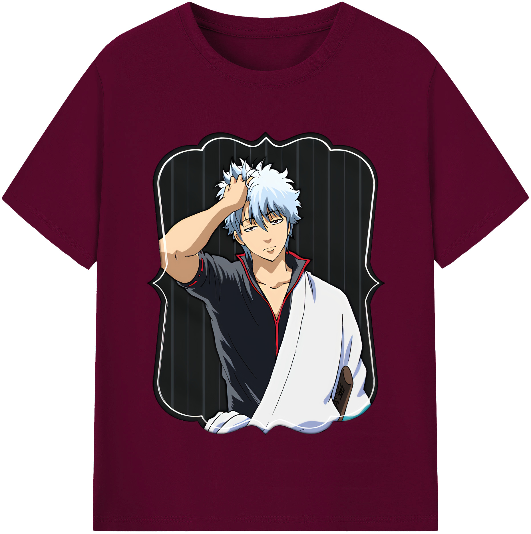 （画像用） ぎんたま 坂田銀時（さかたぎんとき） 神楽 志村新八（しむら しんぱち） GINTAMA Sakata Gintoki Kagura Shimura Shinpachi レディースカジュアルプリントTシャツ（綿100％）